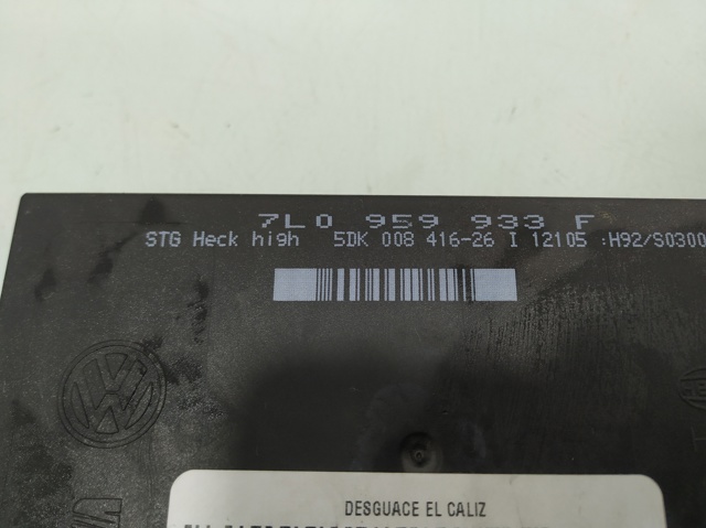 Unidade de conforto Volkswagen Touareg 1 7LA, 7L6, 7L7