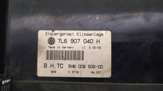 7L6907040 Блок управления режимами отопления/кондиционирования купить Кривой Рог