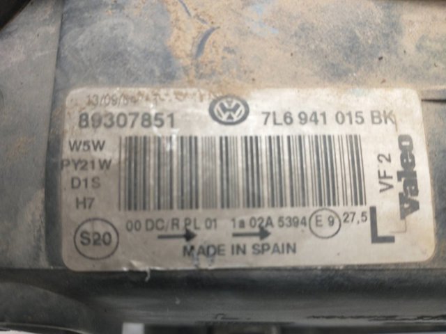 7L6941015BK Левая фара купить Ирпень