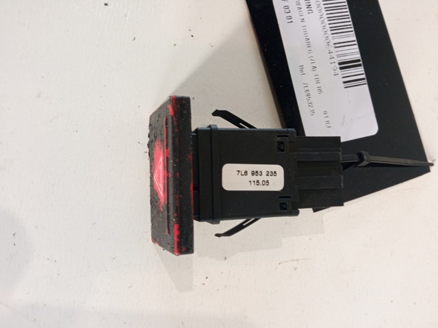 Botão de ativação do sinal de emergência 7L6953235 VAG