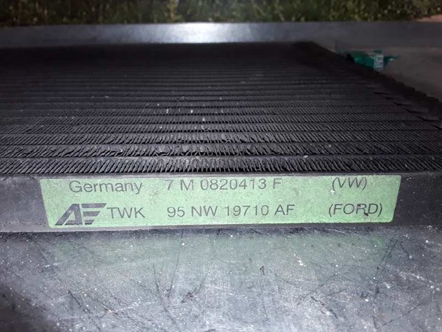 Condensador / radiador de ar condicionado para volkswagen sharan 1.8 t 20v ajh 7M3819030
