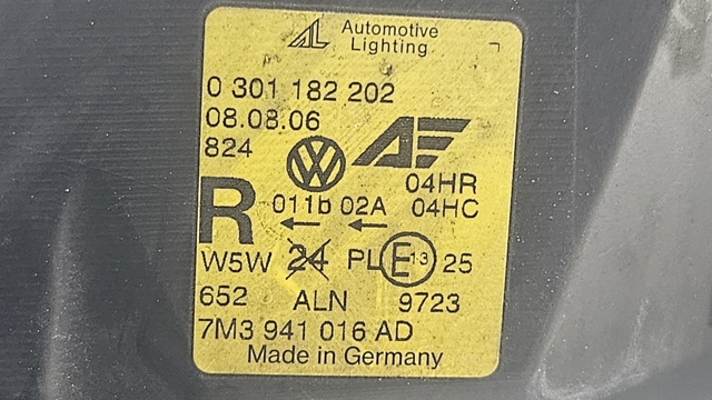 7M3941016AD VAG Правая фара купить в Ровно