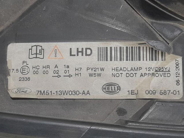 FORD 7M5113W030AA Левая фара в наличии Харьков