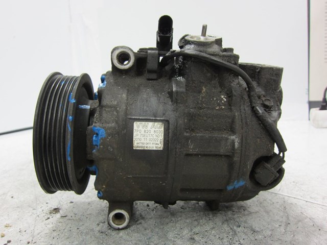 Compressor de ar condicionado para Audi Q7 (4L) V6 3.0 TDI (176KW) Ambiente / 06.09 - 12.12 Início 7P0820803D