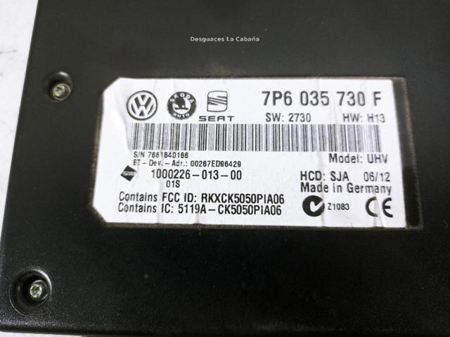 7P6035730F VAG Блок управление Bluetooth купить в Харьков