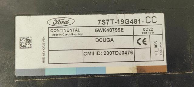 FORD 7S7T19G481CC в наличии Кривой Рог