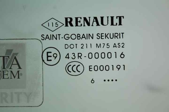 803010091R RENAULT Стекло двери передней левой купить в Сумы