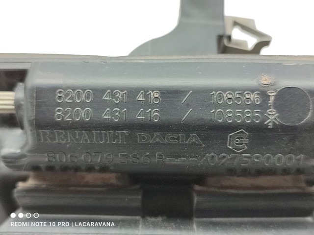 RENAULT 806079586R Ручка двери задней (распашной) правая наружная в наличии Ровно