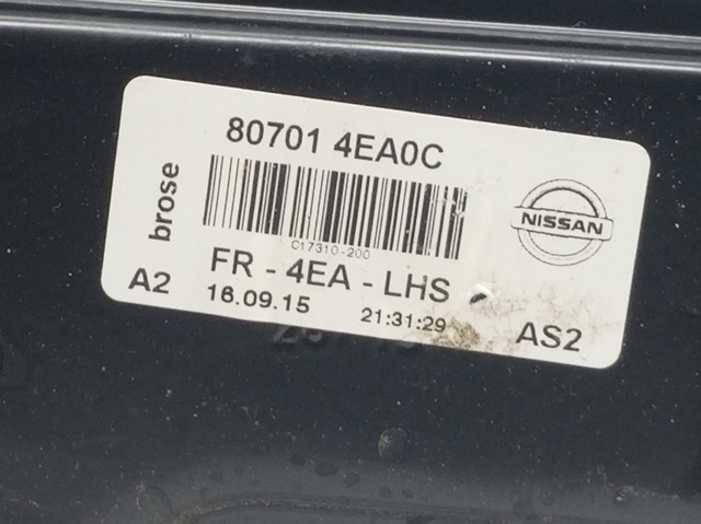 807014EA0C NISSAN Механизм стеклоподъемника двери передней левой купить в Тернополь