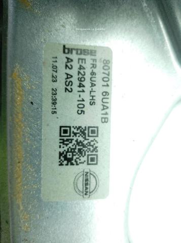 807016UA1B NISSAN Стеклоподъемник передней левой двери купить в Ужгород