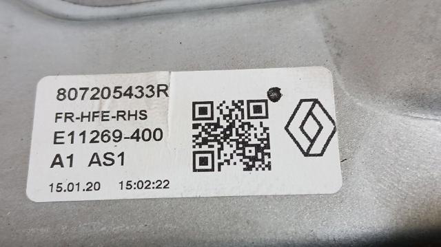 807205433R RENAULT Стеклоподъемник передней правой двери купить в Чернигов