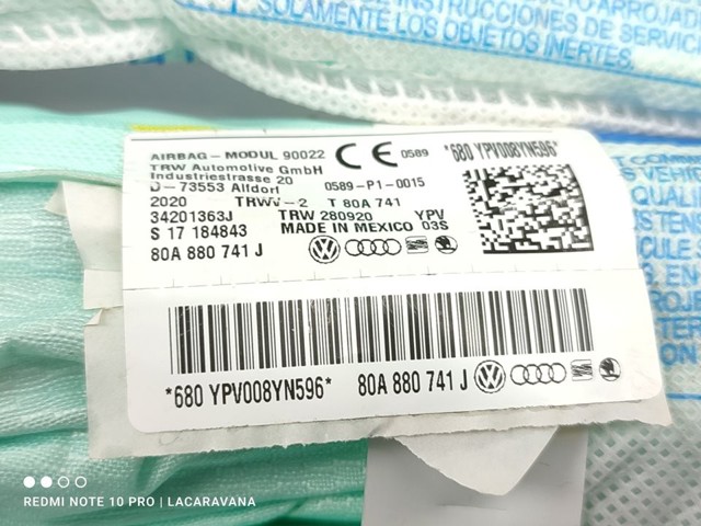 VAG 80A880741J Шторка боковая, левая в наличии Днепр
