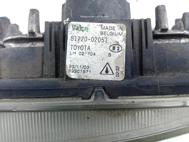 TOYOTA 8122002051 Фара противотуманная левая в наличии Николаев