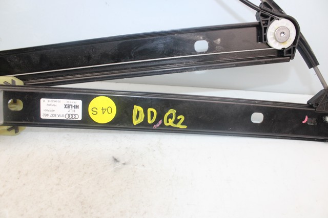 Mecanismo de acionamento de vidro da porta dianteira direita Audi Q2 GAB, GAG