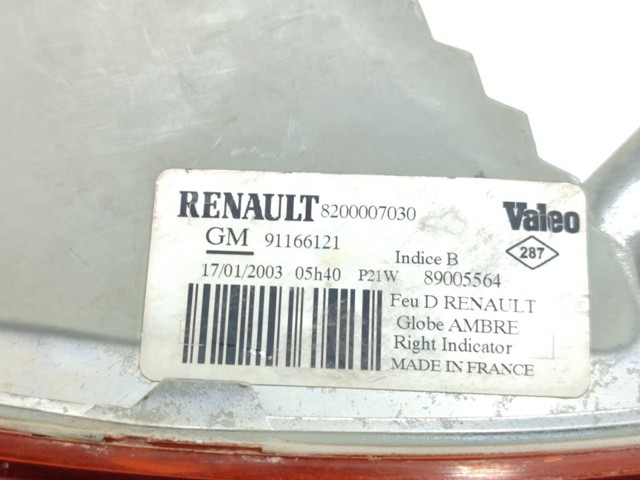 RENAULT 8200007030 Указатель поворота правый в наличии Кривой Рог