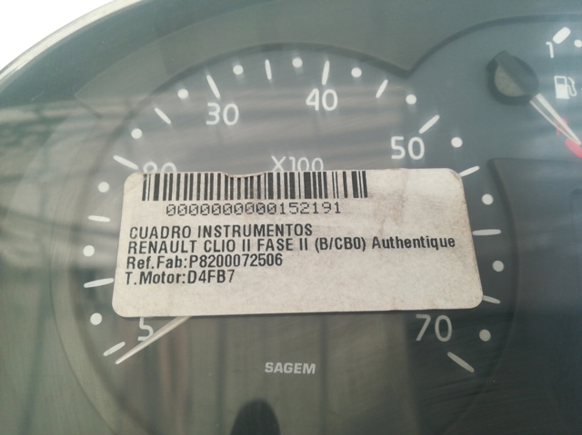 8200072506 RENAULT Панель приборов купить в Николаев