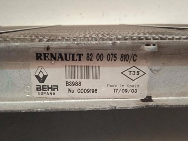 Radiador de intercooler 8200075810C RENAULT