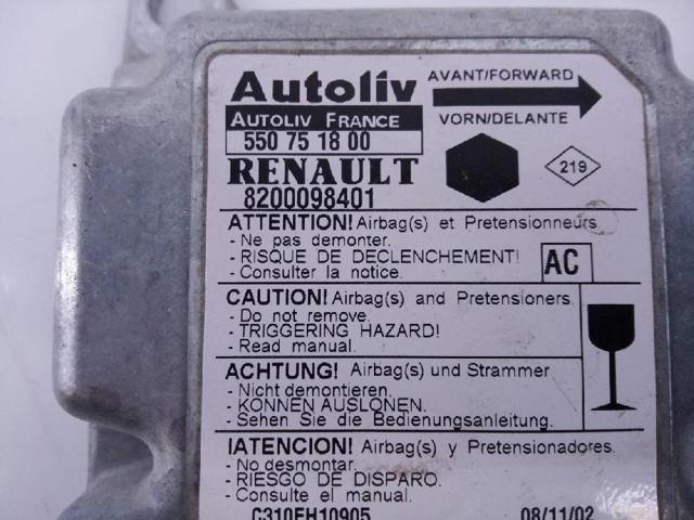8200098401 Модуль-процессор управления подушкой безопасности (ЭБУ AIRBAG) купить Чернигов