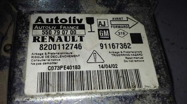 8200112746 RENAULT Модуль-процессор управления подушкой безопасности (ЭБУ AIRBAG) купить в Кривой Рог
