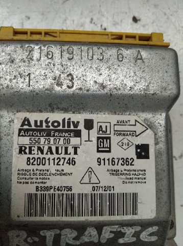 8200112746 RENAULT Модуль-процессор управления подушкой безопасности (ЭБУ AIRBAG) купить в Кривой Рог