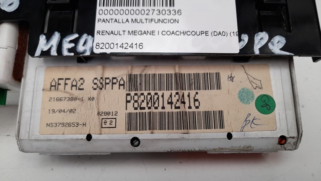 RENAULT 8200142416 Дисплей многофункциональный в наличии Ужгород
