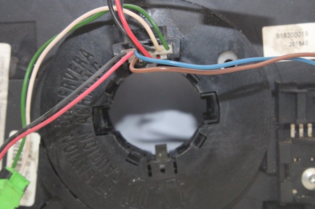 Comutador instalado na coluna da direção, montado Renault Megane 2 KM0, KM1