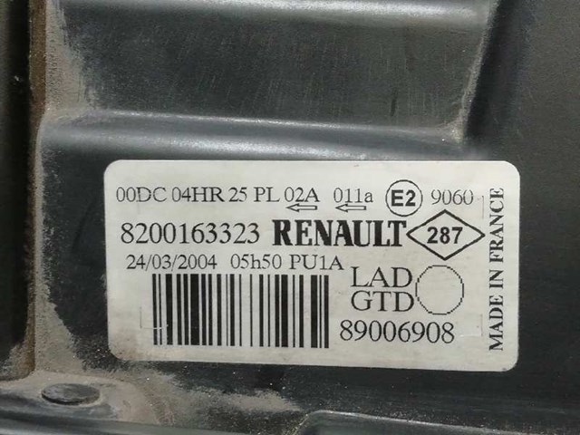 RENAULT 8200163323 Фара левая в наличии Ужгород