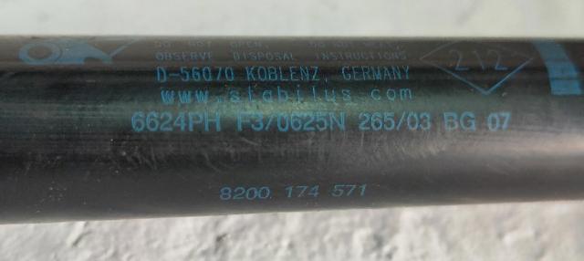 8200174571 RENAULT Амортизатор крышки багажника (двери 3/5-й задней) купить в Сумы