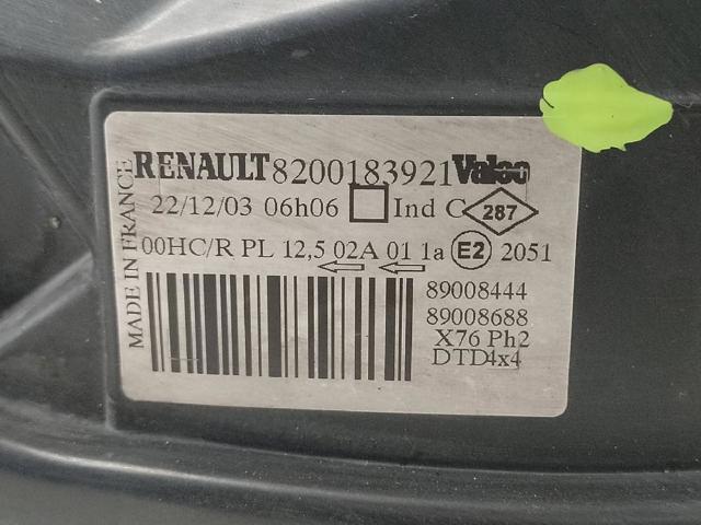 8200183921 RENAULT Фара правая купить в Николаев