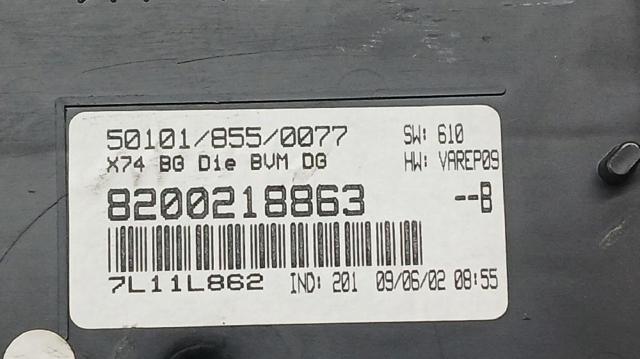 8200218863 RENAULT Приборная доска (щиток приборов) купить в Киев