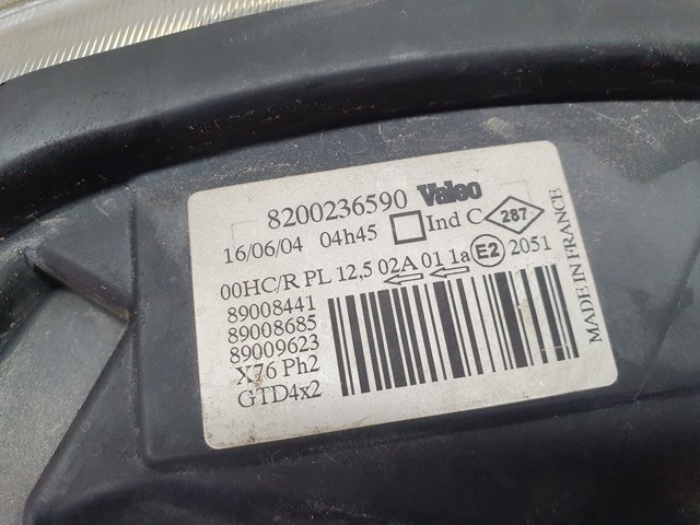 NISSAN 8200236590 Фара левая в наличии Житомир