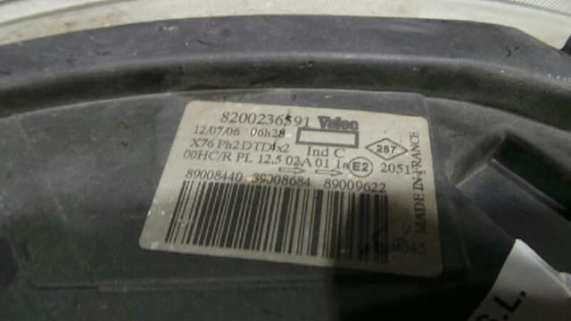 NISSAN 8200236591 Фара правая в наличии Николаев