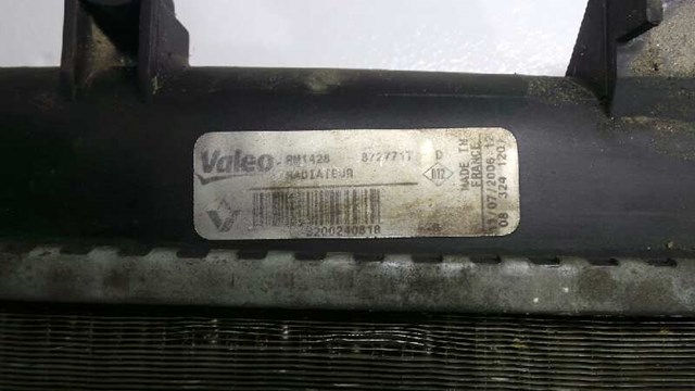 Radiador de água para Nissan Kubistar van 1.5 dci k9k702 8200240818