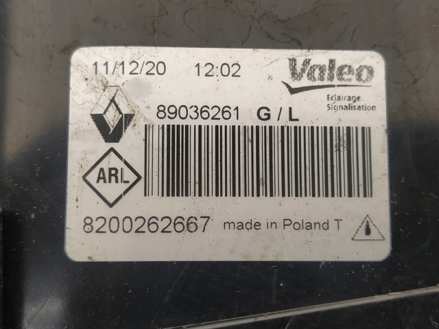 8200262667 RENAULT Фонарь задний левый внешний купить в Львов