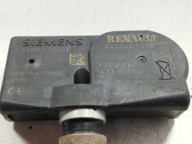 Sensor de pressão de ar nos pneus Renault Scenic 2 JM0, JM1