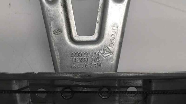 Mecanismo de acionamento de vidro da porta traseira esquerda Renault Clio 3 BR01, CR01