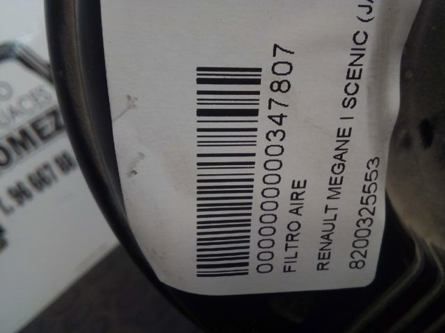 Caixa de filtro de ar Renault Scenic 1 JA0, JA1, FA0