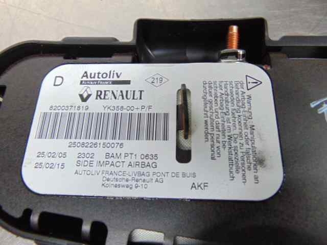 8200371819 RENAULT Подушка безопасности (AIRBAG) спинки сиденья правого купить в Ужгород
