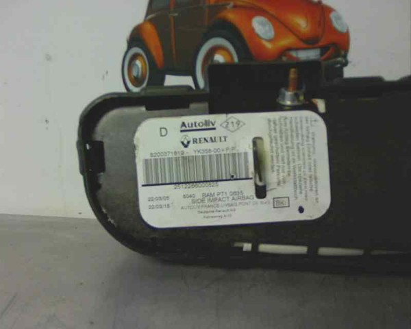 RENAULT 8200371819 Подушка безопасности (AIRBAG) спинки сиденья правого в наличии Кривой Рог