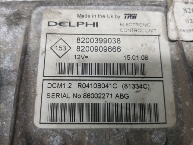 RENAULT 8200399038 Блок управления двигателем в наличии Днепр