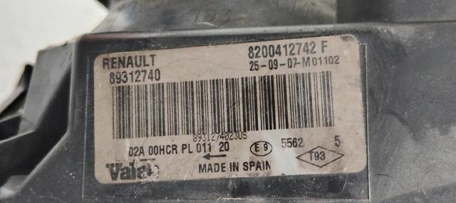 RENAULT 8200412742F Фара правая в наличии Украина