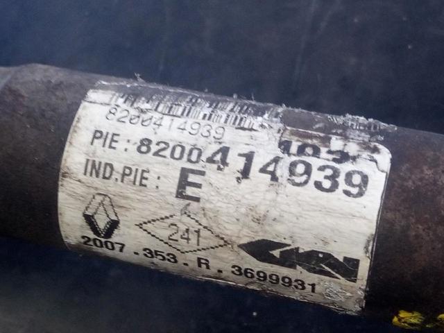 RENAULT 8200414939 Левая полуось в наличии Запорожье