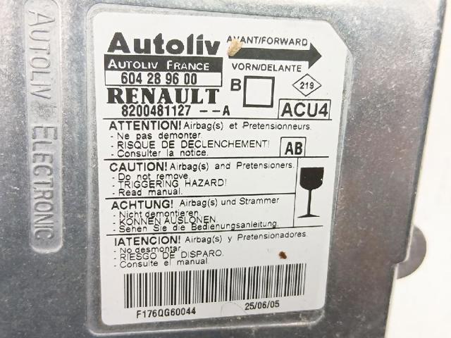 8200481127 RENAULT Модуль-процессор управления подушкой безопасности (ЭБУ AIRBAG) купить в Каменское