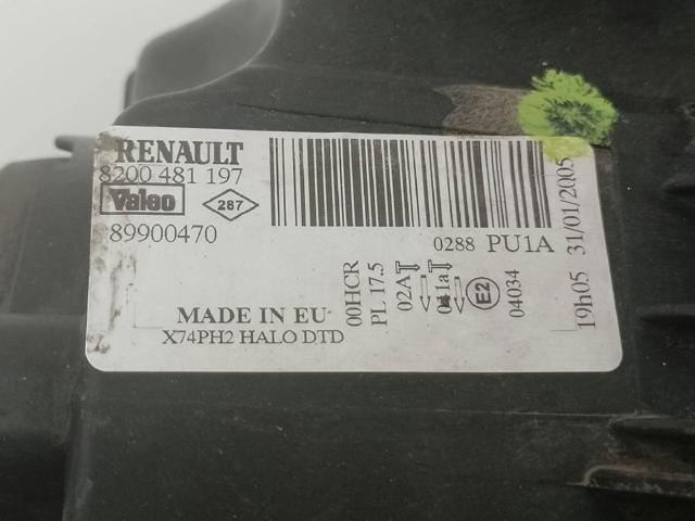 RENAULT 8200481197 Правая фара в наличии Запорожье