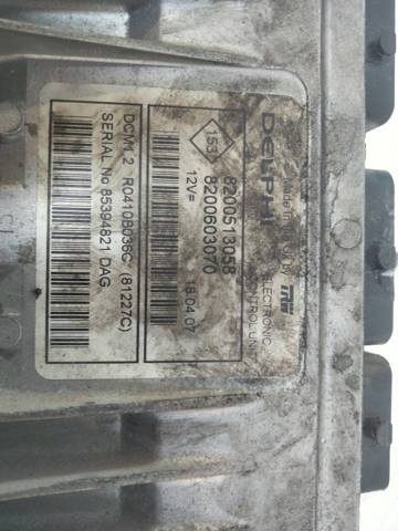RENAULT 8200513058 Блок управления двигателем в наличии Винница