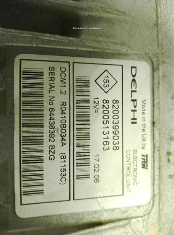 RENAULT 8200513163 Блок управления двигателем в наличии Киев