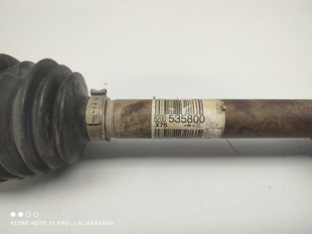 Semieixo (acionador) dianteiro direito 8200535800 RENAULT