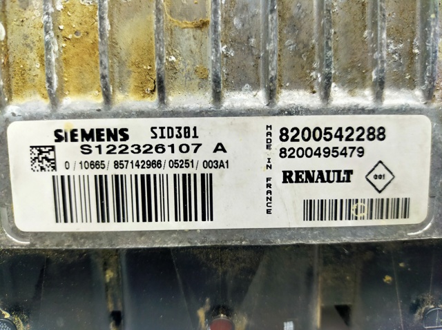 RENAULT 8200542288 Блок управления двигателем в наличии Винница