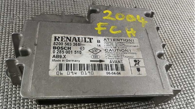 RENAULT 8200563368 Модуль-процессор управления подушкой безопасности (ЭБУ AIRBAG) в наличии Одесса