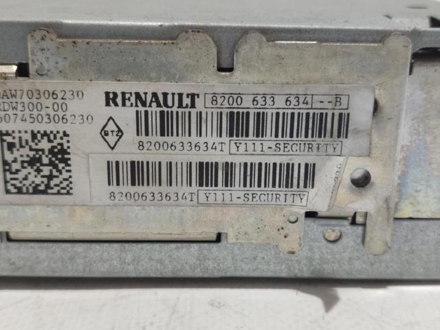 8200633634 RENAULT Магнитола (радио AM/FM) купить в Павлоград
